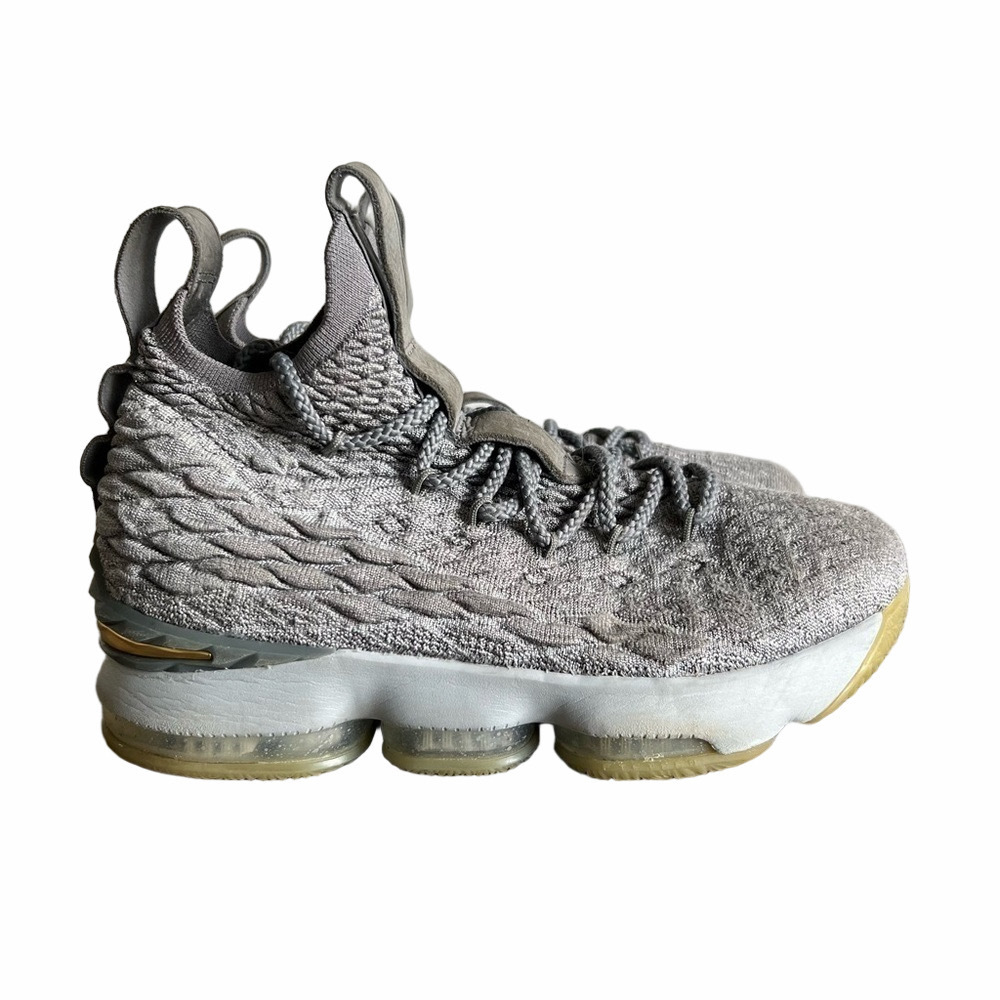 Nike Lebron 15 GS City Edition Wolf Grey Basketball Shoes #964